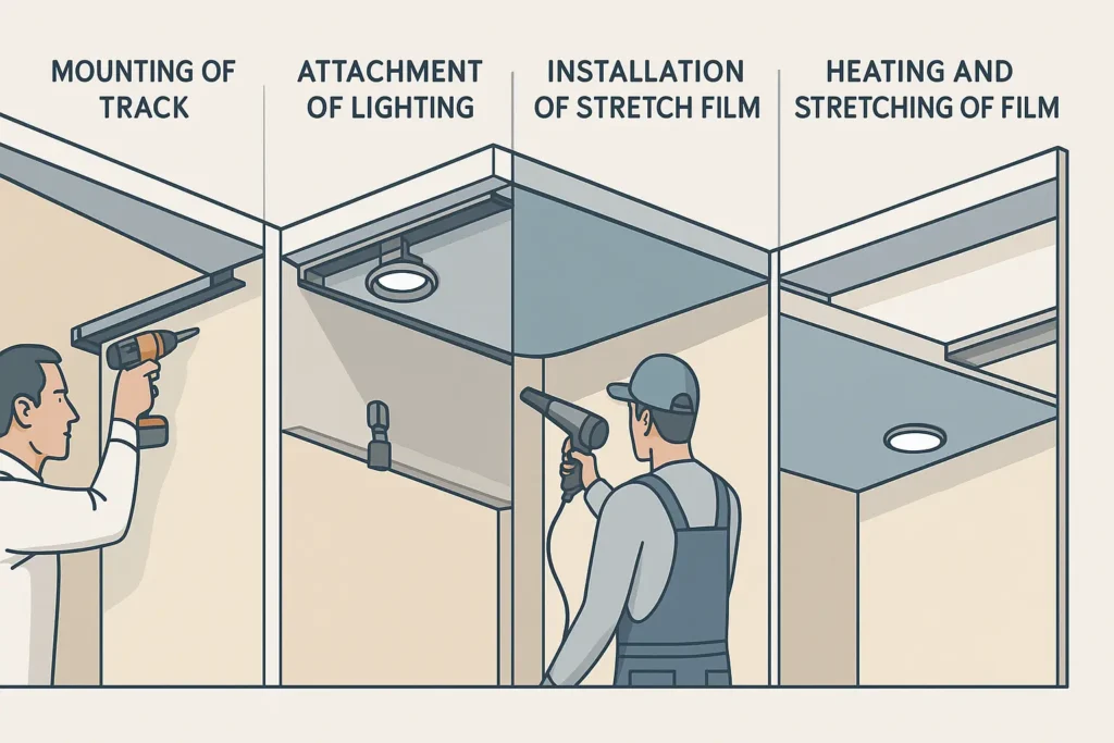 instalacja sufitow napinanych