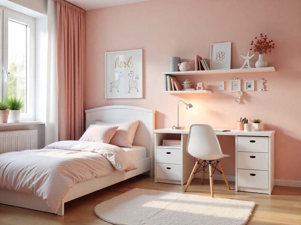 Pokój dla dziewczynki: 6 kreatywnych pomysłów 1 dziewczynka 1